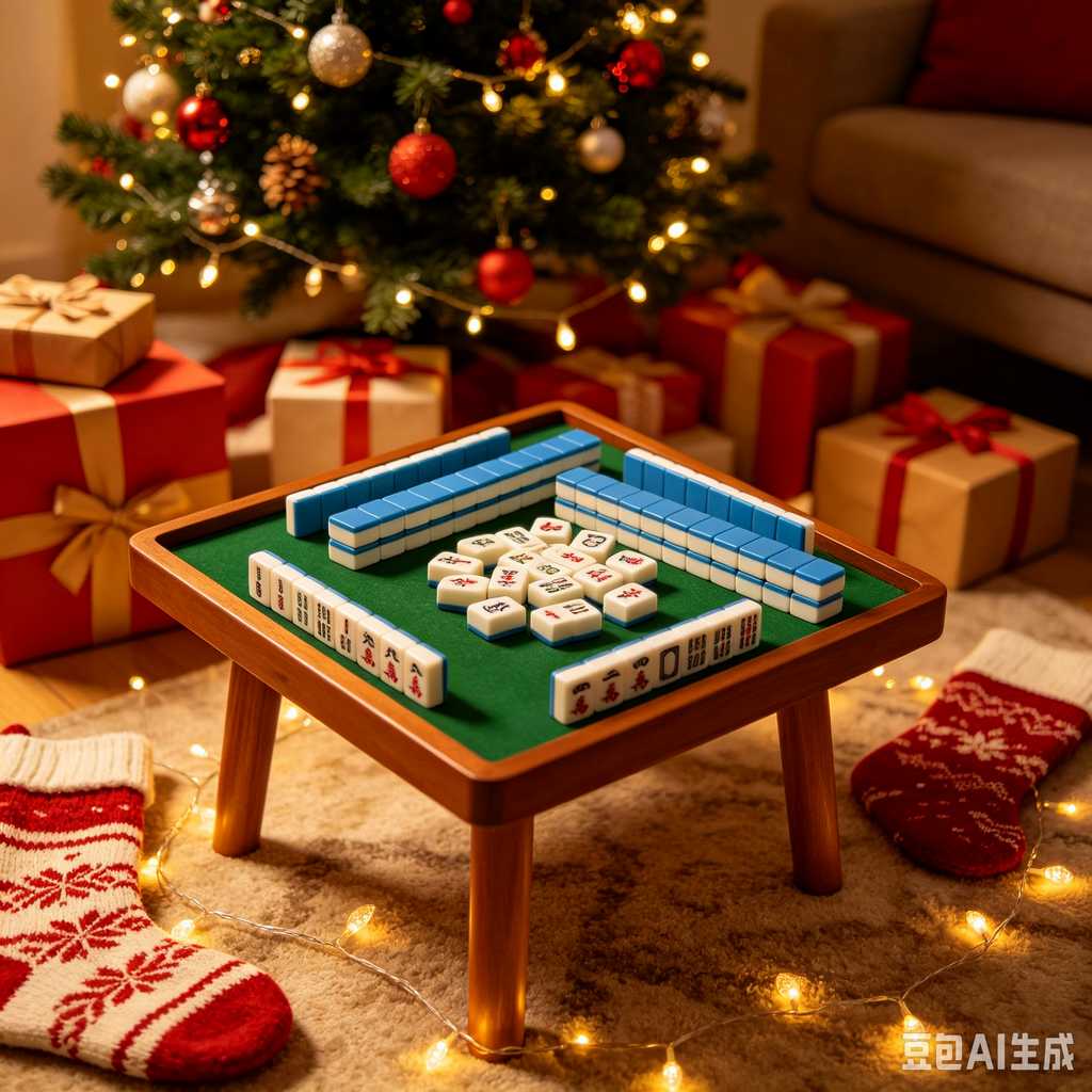christmas gift mahjong set